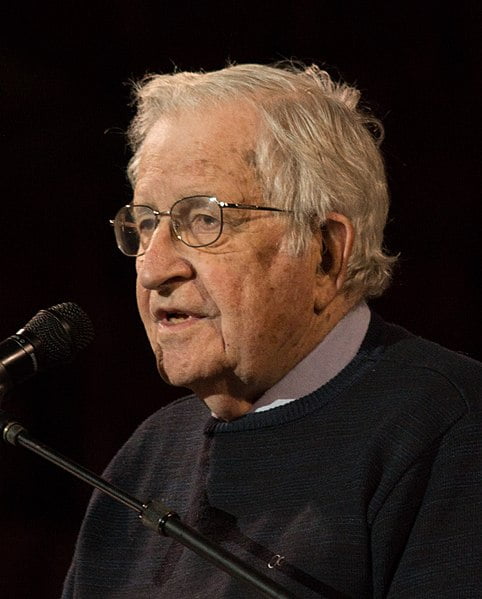 portrait of Noam Chomsky